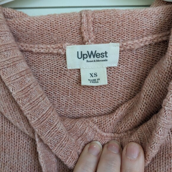 UpWest Curved Hem Sweater Hoodie - Picture 6 of 7
